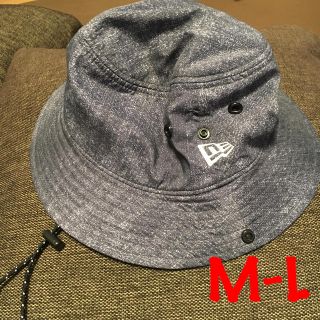 ニューエラー(NEW ERA)の美品 NEW ERA 【ニューエラ】ナイロンハット インディゴデニム M-L(ハット)