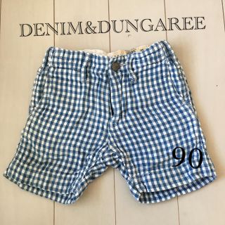 デニムダンガリー(DENIM DUNGAREE)のデニム&ダンガリー   90  ハーフパンツ　ギンガムチェック(パンツ/スパッツ)