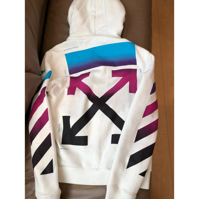 美品】off-white パーカー 白/サイズM - パーカー