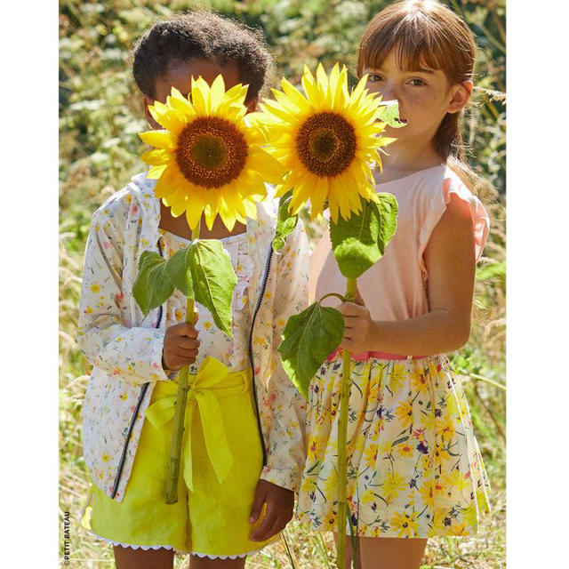 PETIT BATEAU(プチバトー)の新品未使用  プチバトー  プリント  スカート  5ans キッズ/ベビー/マタニティのキッズ服女の子用(90cm~)(スカート)の商品写真