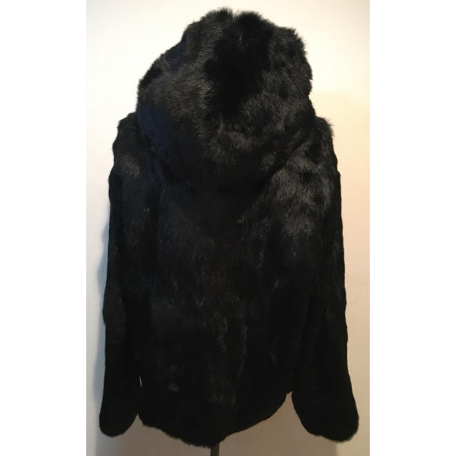 ラビットファー状態【美品】RtA FUR ZIP HOODIE