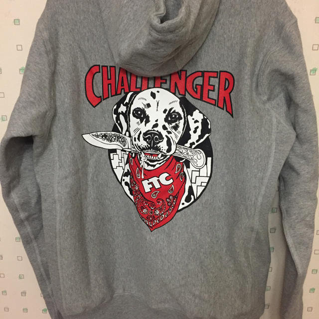 FTC×CHALLENGER PULLOVER HOODY M グレー