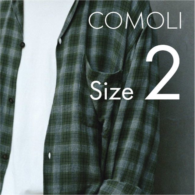 ゴノさま専用　20ss comoli グリーンレーヨン　サイズ2