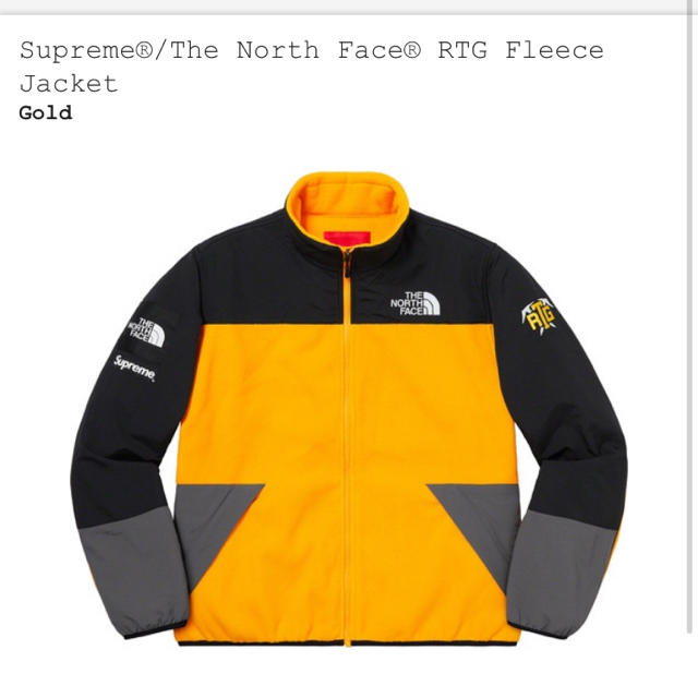Supreme The North Face RTG Fleece 黄 Mメンズ