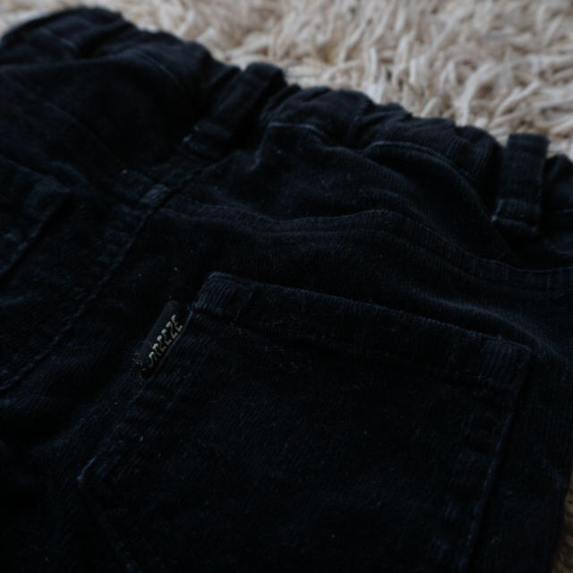 BREEZE(ブリーズ)のみーちゃん様☆コーデュロイスリムパンツ黒 キッズ/ベビー/マタニティのベビー服(~85cm)(パンツ)の商品写真