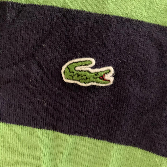 LACOSTE(ラコステ)のLACOSTE ワンポイントボーダーラガーシャツ メンズのトップス(ポロシャツ)の商品写真