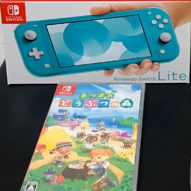 Nintendo Switch Liteターコイズとどうぶつの森セット 携帯用 Nintendo Switch Liteターコイズとどうぶつの森セット 携帯用