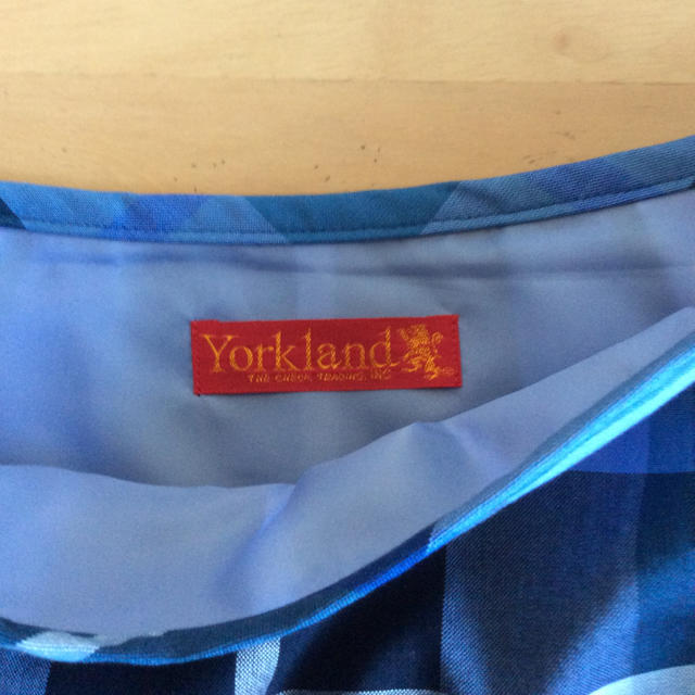 Yorkland(ヨークランド)の⭐️ ヨークランド9ARブルー系チェックスカート⭐️ レディースのスカート(ひざ丈スカート)の商品写真