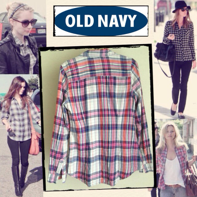 Old Navy(オールドネイビー)のOld Navy チェックシャツ★送料込 レディースのトップス(シャツ/ブラウス(長袖/七分))の商品写真