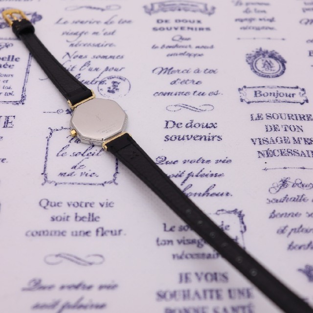 Saint Laurent(サンローラン)の正規品【新品電池】Yves Saint Laurent 2200/八角 グレー レディースのファッション小物(腕時計)の商品写真