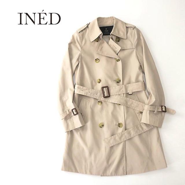 INED(イネド)の美品 INED イネド　ベーシックトレンチコート レディースのジャケット/アウター(トレンチコート)の商品写真