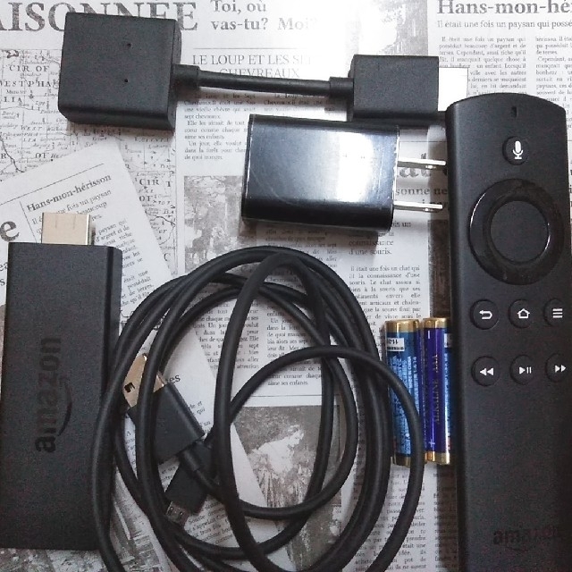 Amazon Fire TV Stick　アマゾンファイヤースティック第2世代 スマホ/家電/カメラのテレビ/映像機器(映像用ケーブル)の商品写真