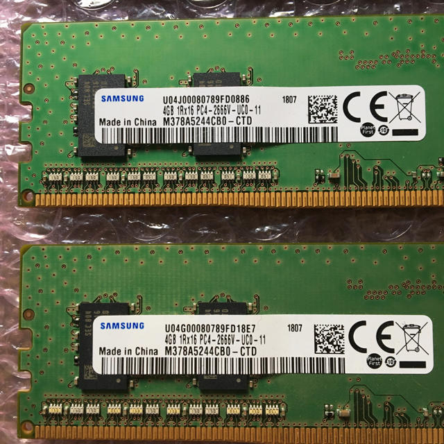 DDR4-2666 PC4-21300 16GB(4GB×4枚) 1