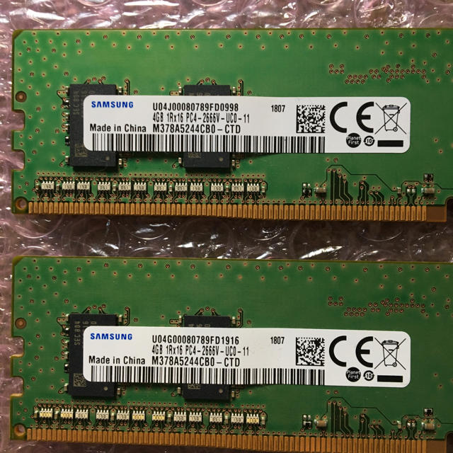 DDR4-2666 PC4-21300 16GB(4GB×4枚) 2