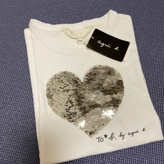 agnes b.(アニエスベー)の最終価格⭐︎アニエスベー　スパンコールTシャツ レディースのトップス(Tシャツ(半袖/袖なし))の商品写真