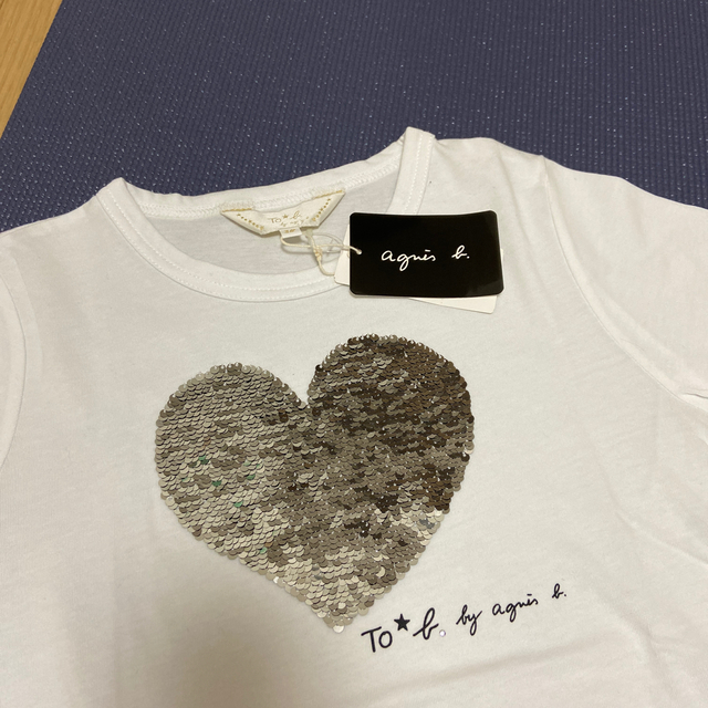 agnes b.(アニエスベー)の最終価格⭐︎アニエスベー　スパンコールTシャツ レディースのトップス(Tシャツ(半袖/袖なし))の商品写真
