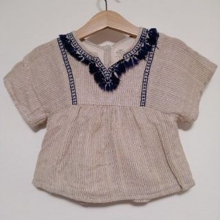 ザラキッズ(ZARA KIDS)のZARABaby　フリンジトップス　86(シャツ/カットソー)