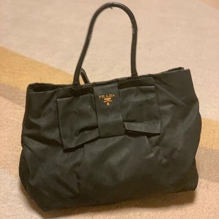 プラダ(PRADA)のプラダ　prada ナイロン　リボン　バッグ(ハンドバッグ)