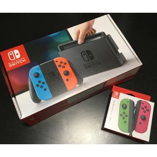 ニンテンドースイッチ(Nintendo Switch)のNintendo Switch Joy-Con (L) ネオンブルー/ (R) (家庭用ゲーム機本体)