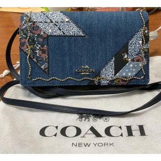 コーチ(COACH)の【新品未使用】coach デニム　ショルダー財布(財布)