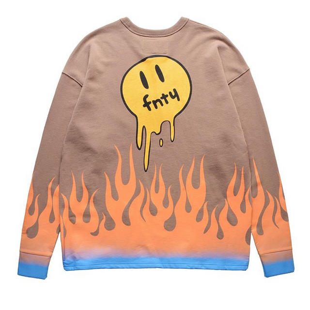 Supreme(シュプリーム)のFNTY/Flying FLAME Crewneck TAN スウェット メンズのトップス(スウェット)の商品写真