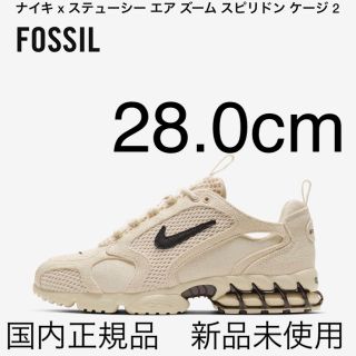 ナイキ(NIKE)のSTUSSY × NIKE AIR ZOOM SPIRIDON 28cm 新品(スニーカー)