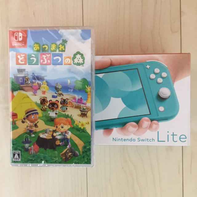 Nintendo switch lite ターコイズ どうぶつの森-