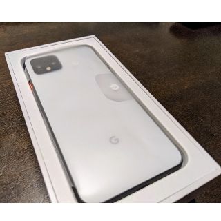 アンドロイド(ANDROID)の【新品未使用】Pixel 4 ホワイト64GB SIMフリー Google(スマートフォン本体)