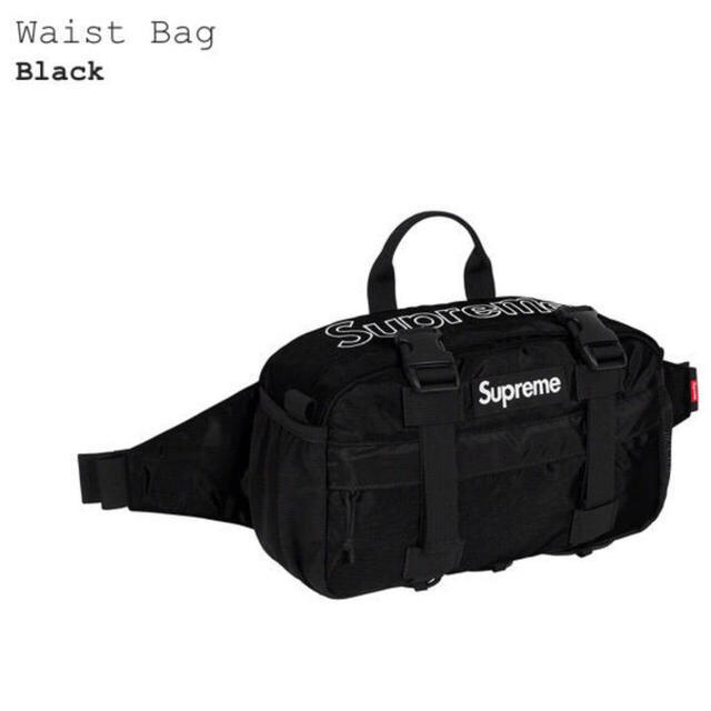 Supreme 19AW Waist Bag BLACK