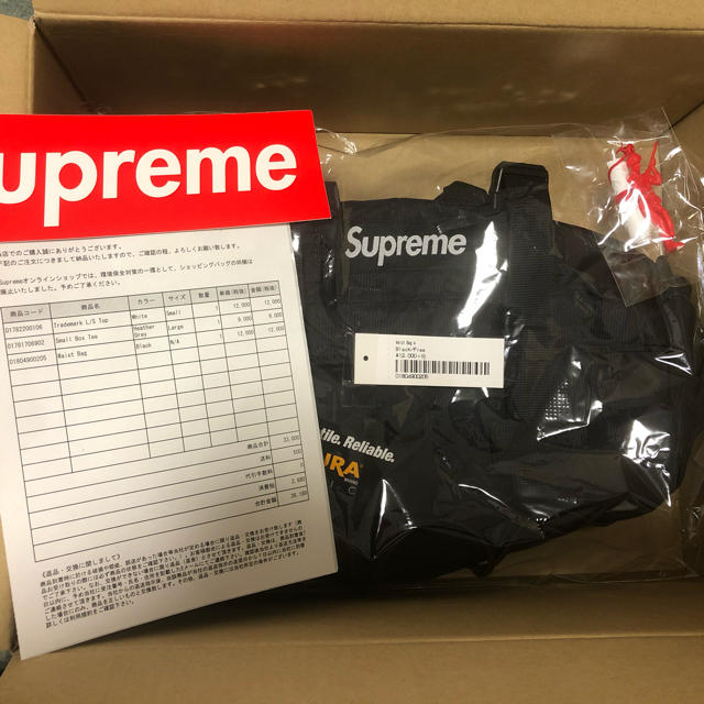 Supreme 19AW Waist Bag BLACK