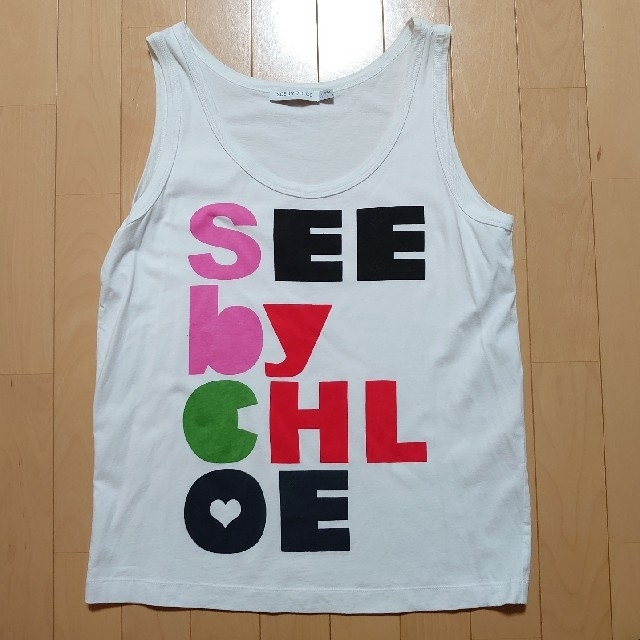 SEE BY CHLOE(シーバイクロエ)のSEE BY CHLOE ノースリーブ レディースのトップス(Tシャツ(半袖/袖なし))の商品写真