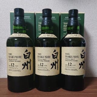 サントリー SUNTORY 白州 12年 700ml 3本 新品未開封 箱付(ウイスキー)