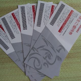 ルネサンス株主優待券5枚　1枚600円！(フィットネスクラブ)