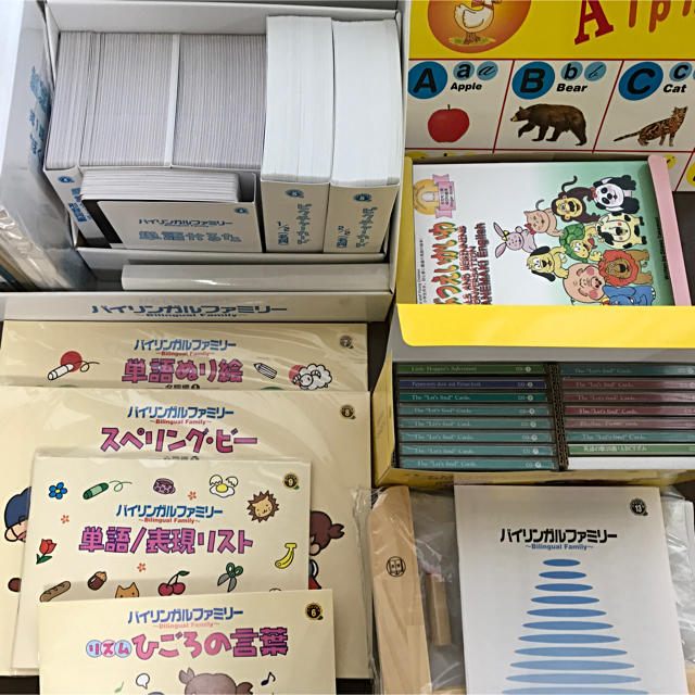 家庭保育園　第５教室　種まきイングリッシュ　バイリンガルファミリー　フルセット キッズ/ベビー/マタニティのおもちゃ(知育玩具)の商品写真