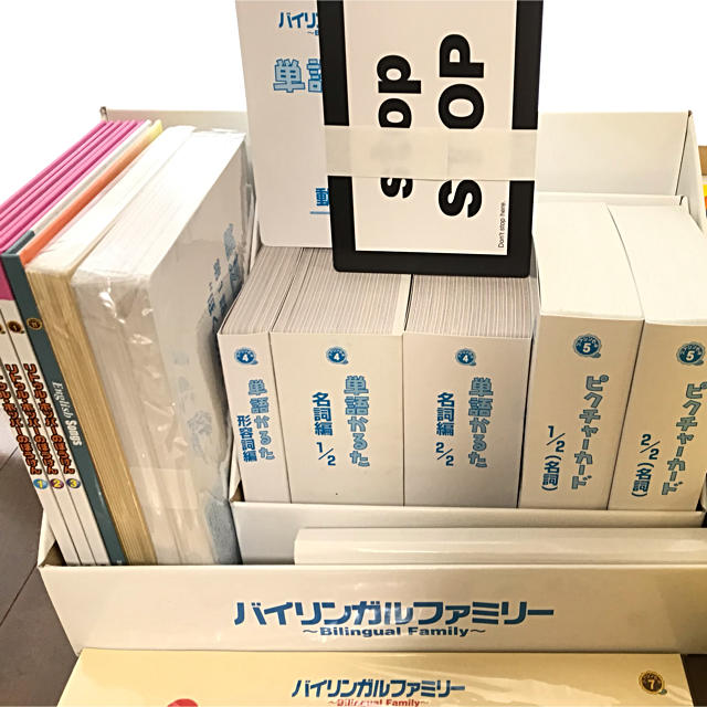 家庭保育園　第５教室　種まきイングリッシュ　バイリンガルファミリー　フルセット キッズ/ベビー/マタニティのおもちゃ(知育玩具)の商品写真