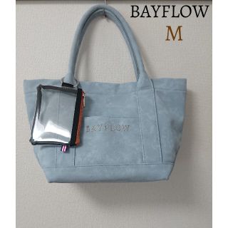 ベイフロー(BAYFLOW)の美品 ベイフロー BAYFLOW フェイクスエード ロゴ 刺繍 トートバッグ(トートバッグ)