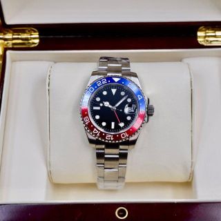 国内発送【希望小売価格：29,800円】高品質ムーブメント・メンズ腕時計GMT(腕時計(アナログ))