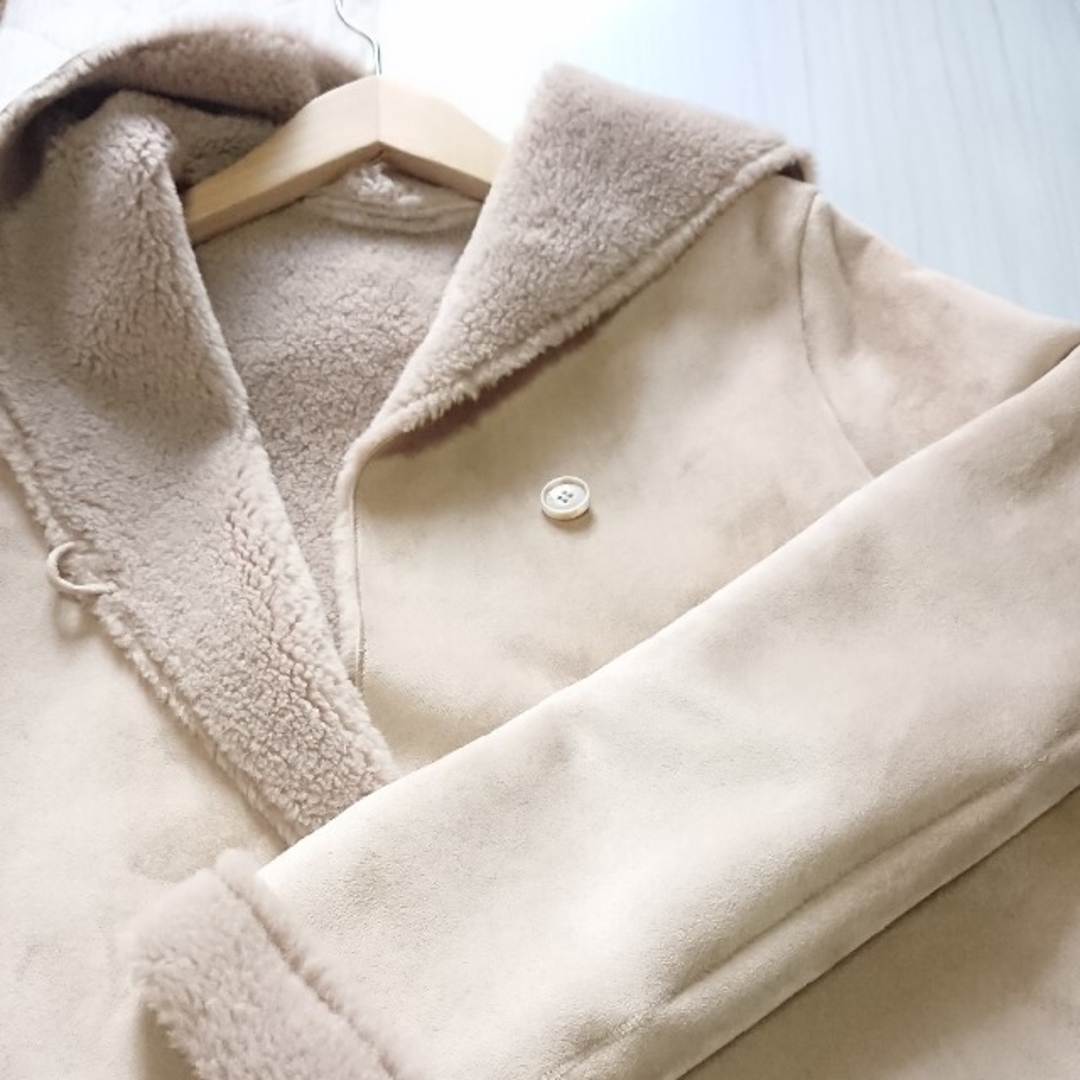 URBAN RESEARCH ROSSO - ほぼ新品【ROSSO】エコムートンフード URBAN RESEARCH ROSSO - ほぼ新品【ROSSO】エコムートンフード