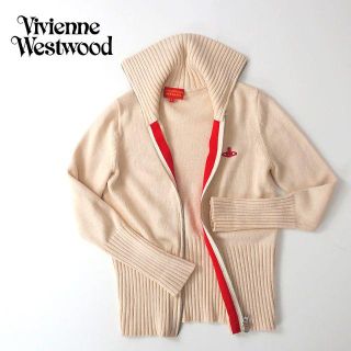 ヴィヴィアンウエストウッド(Vivienne Westwood)のvivienne westwood　ロングリブ ジップアップニット(カーディガン)