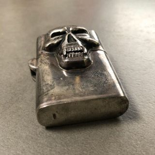 Silver.925▫️ZIPPO▫️スカルジッポ▫️ブランド不明▫️シルバーの