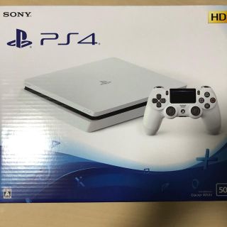 プレイステーション4(PlayStation4)の極美品　PS4 プレイステーション4 CUH-2200A ホワイト(家庭用ゲーム機本体)