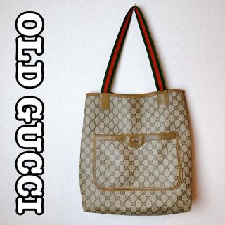 Gucci - 【美品】GUCCI ハンドバッグ オールドグッチシェリーラインGG