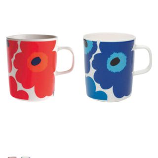 マリメッコ(marimekko)のマリメッコ　マグカップ　2個セット　ウニッコ柄　marimekko(グラス/カップ)