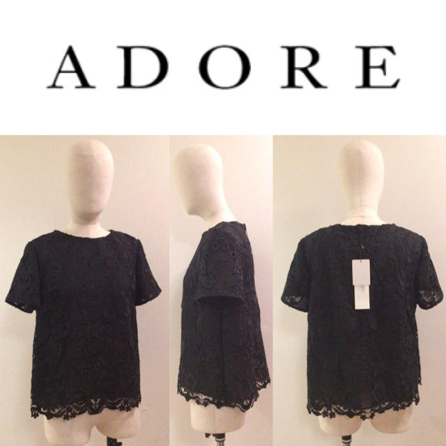 【ADORE】♡日本製 レースカットソー【新品タグ付き 定価43,000円】