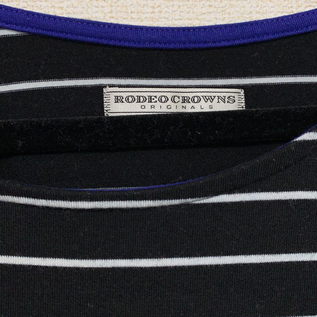 RODEO CROWNS(ロデオクラウンズ)のボーダーワンピース レディースのワンピース(ひざ丈ワンピース)の商品写真