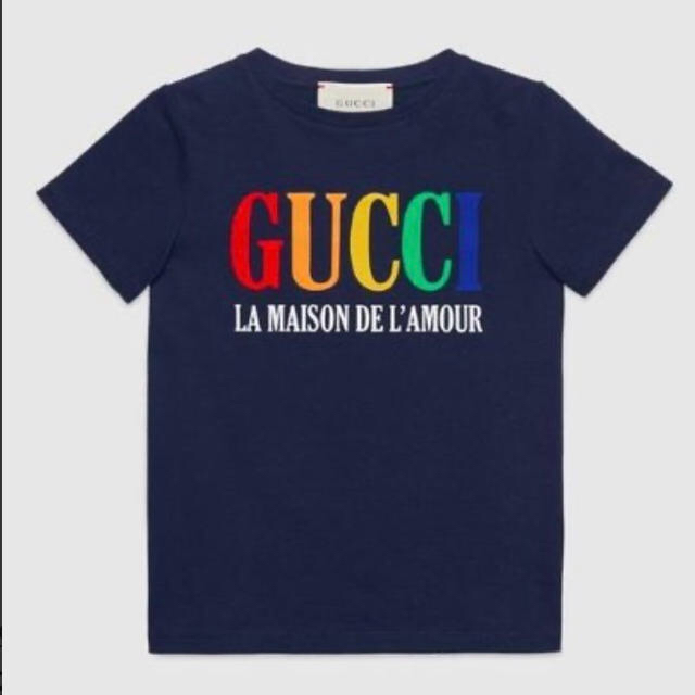 GUCCI レインボーロゴTシャツ