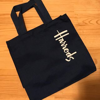 ハロッズ(Harrods)のハロッズ　ミニトートバッグ　ネイビー(トートバッグ)