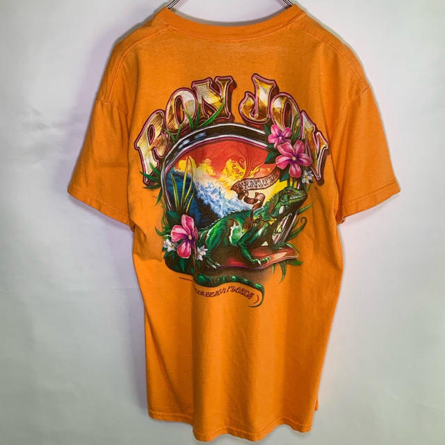 【レア】RON JON SURF SHOP Tシャツ オレンジ M ロンジョン メンズのトップス(Tシャツ/カットソー(半袖/袖なし))の商品写真