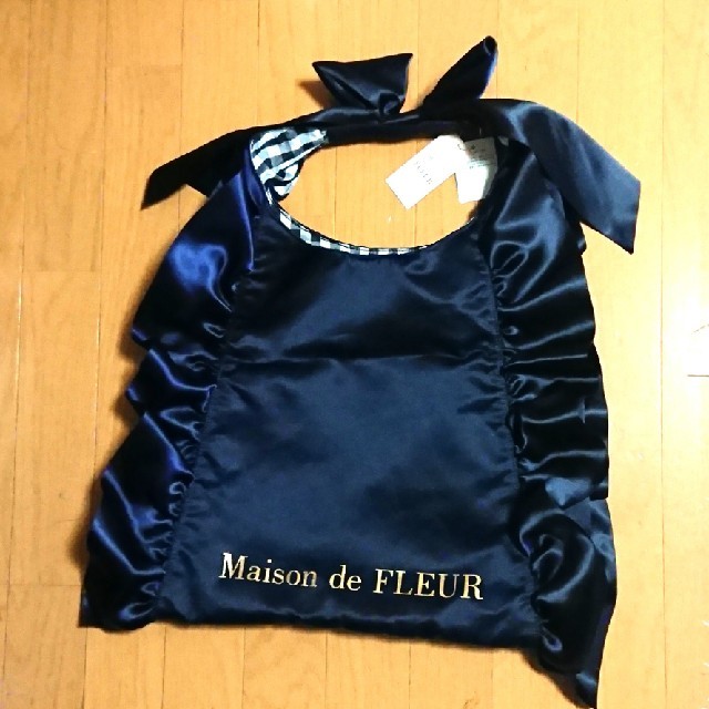 Maison de FLEUR トートバッグ 紺 ネイビー