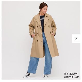 ユニクロ(UNIQLO)のユニクロ◆リラックストレンチコート◆M(トレンチコート)